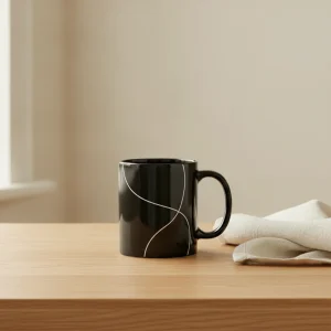 Black Glossy Mug